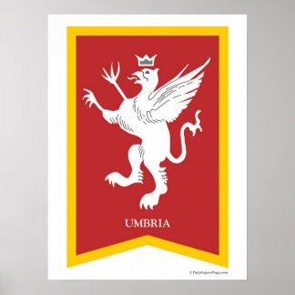 Poster für die Region Umbrien
