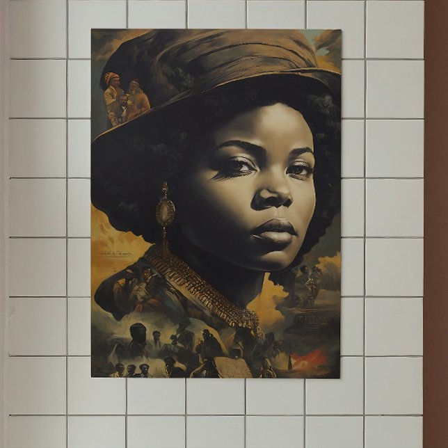 Poster für die schwarze Geschichte (black history month poster 2024, black history month posters, poster about black history month, blac)