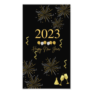 Poster für die Silvesterdekoration des Party