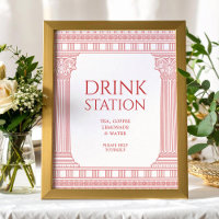 Poster für die Trinkstation für gottesfürchtiges P