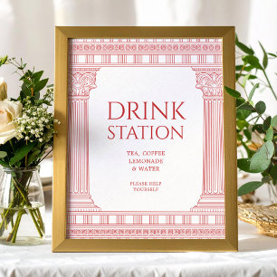 Poster für die Trinkstation für gottesfürchtiges P