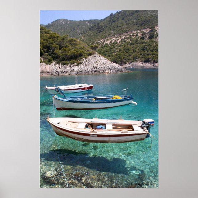 Poster für drei Fischerboote (Vorne)