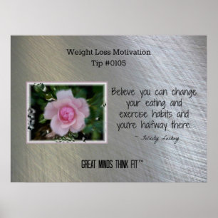 Poster für Gewichtsabnahme-Motivation Tip #0105
