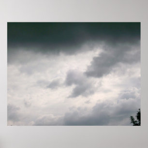 Poster für graue Wolken