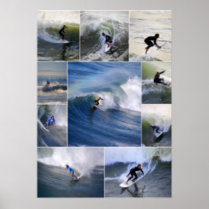 Poster für kalifornische Surfer