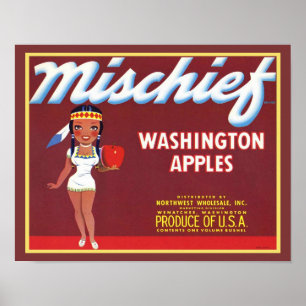 Poster für Mischief Washington Äpfel aus den 1940e