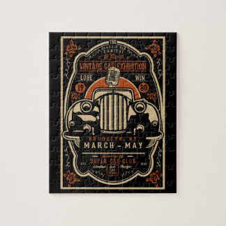Poster für Oldtimer-Ausstellung