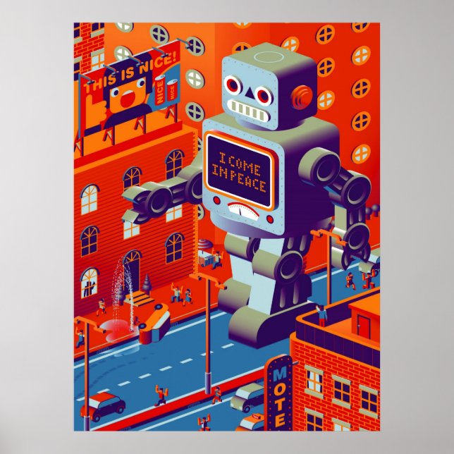 Poster für Roboterinvasion (Vorne)
