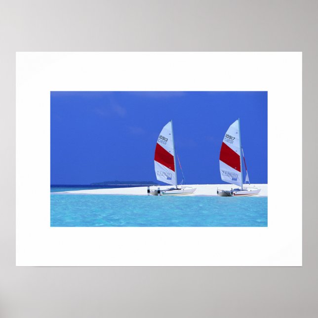 Poster für tropische Strände (Vorne)