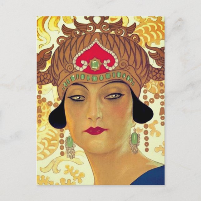 Poster für Turandot (Detail) - Giacomo Puccini Postkarte (Vorderseite)