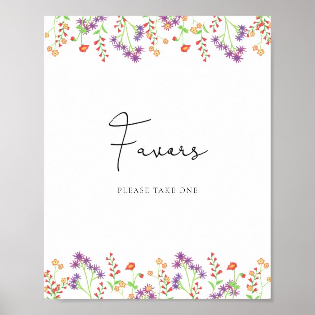 Poster für Wildblumen-Geschenke (Vorne)