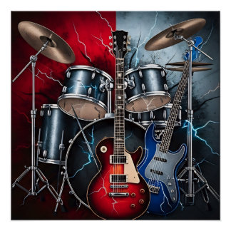 Poster Fureur électrique du rock