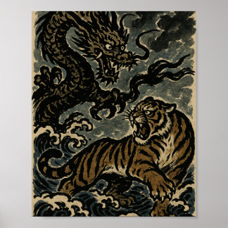 Poster Furie de l'Est : Tigre et Dragon Duel