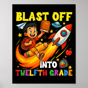 Poster Fusée Blast Off dans drôle de Ck senior à l'école