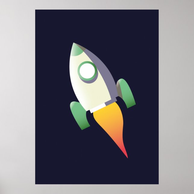Poster Fusée spatiale (Devant)