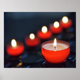 Poster Fusiller les bougies de l'église