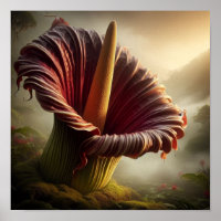 Fusion Abstraite Surréaliste de Titan Arum et Jung