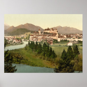 Poster Fussen, Bavière, Allemagne