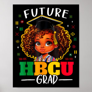 Poster Futur élève de Hbcu noir fille afro histoire noire