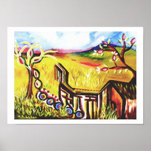 Poster Futur été dans l'art rural