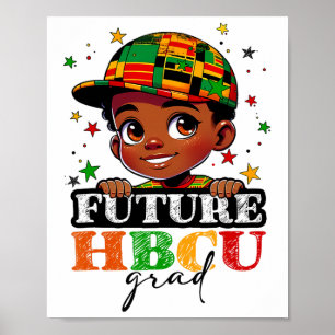 Poster Futur Hbcu Grad Histoire Noire Garçons Enfants Dip