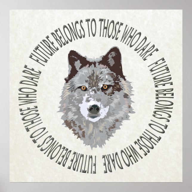 Poster futur loup qui ose (Devant)