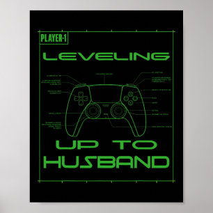 Poster Futur mari cool pour hommes garçons futur marié po