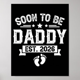 Poster Futur Papa Établ. 2026 Fête des Pères Première Foi