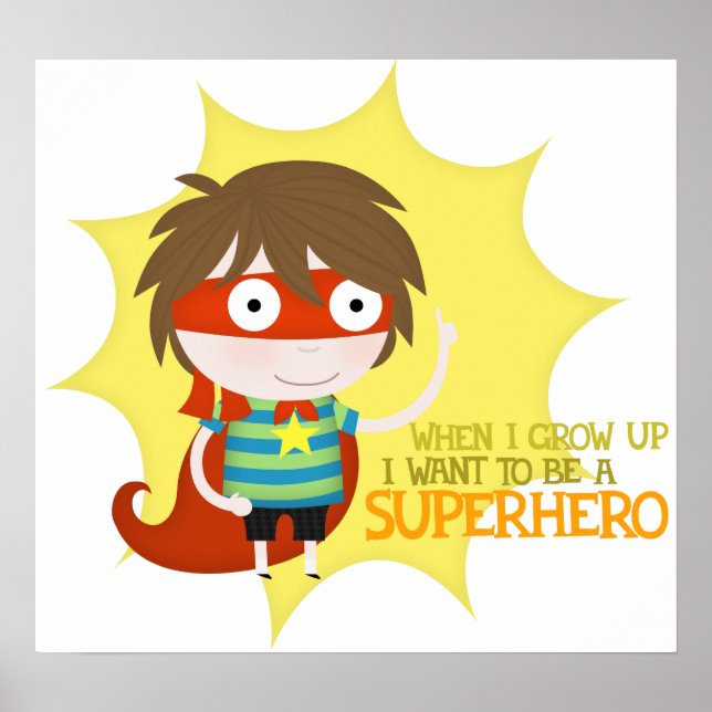 Poster Futur super-héros (grand poster) (Devant)