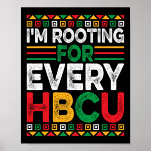 Poster Future HBCU Mois de l'histoire des Noirs Je soutie