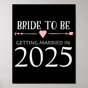 Poster Future mariée 2025 Mariage Fiançailles Fiancee