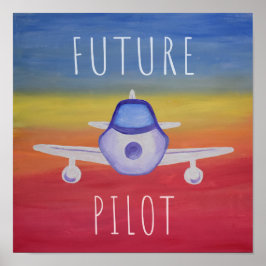 Poster Future Pilot Airplanr Postef