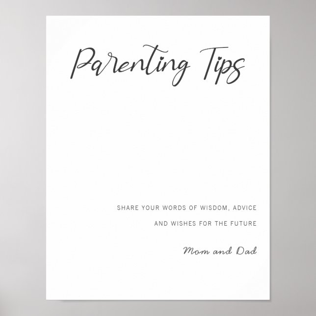 Poster Futurs parents conseils maman et papa conseils de  (Devant)
