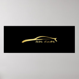 Poster G35 Brush Stroke - Or