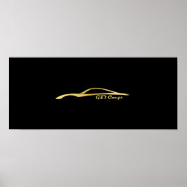 Poster G37 Brush Stroke Gold