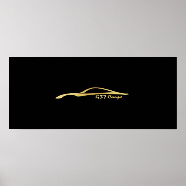 Poster G37 Brush Stroke Gold (Devant)
