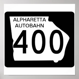 Poster GA 400 "Alpharetta Autobahn"