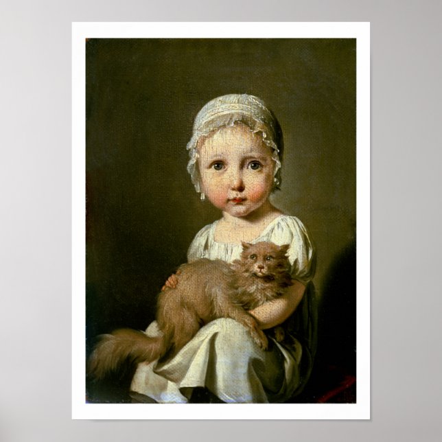 Poster Gabrielle Arnault (1811-72) 1813 (huile sur toile) (Devant)