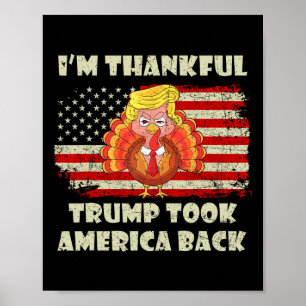 Poster Gagnante, je suis heureux que Trump ait gagné l'Am