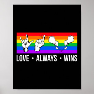 Poster Gagne toujours le Gay pride de sensibilisation Sou