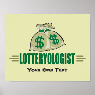 Poster Gagnez la loterie ! Drôle Lottery Player's
