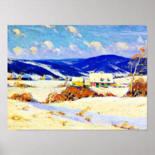 Poster Gagnon - En hiver dans les Laurentides (1)