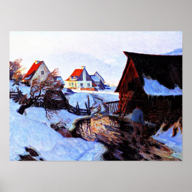 Poster Gagnon - Matin de bonne heure en mars (Devant)