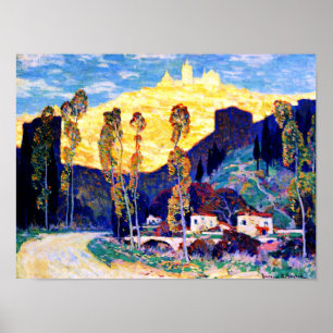 Poster Gagnon - Soirée, Sienne - célèbre peinture