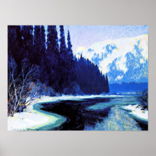 Poster Gagnon - Un ruisseau silencieux du Nord