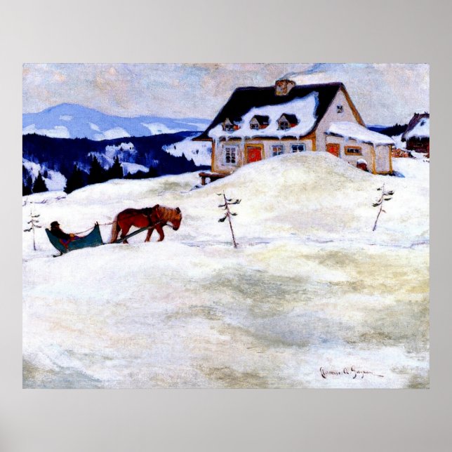 Poster Gagnon - Une ferme Laurentienne, (Devant)