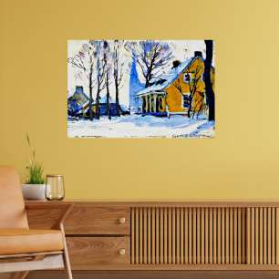Poster Gagnon - Village canadien, Journée Grey,