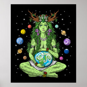 Poster Gaia Mère Déesse Terre
