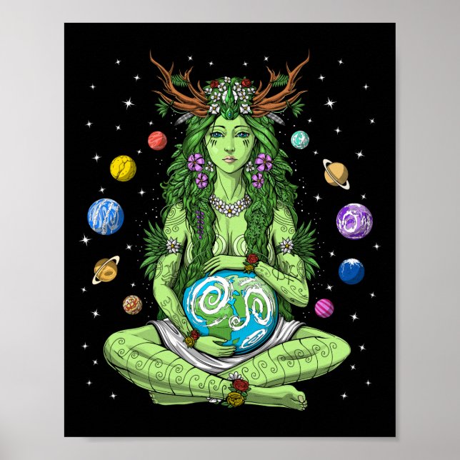 Poster Gaia Mère Déesse Terre (Devant)