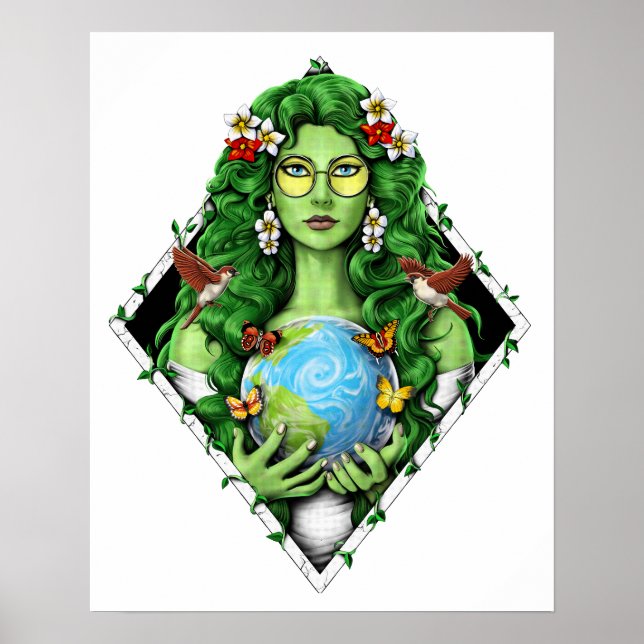 Poster Gaia Mère Déesse Terre (Devant)